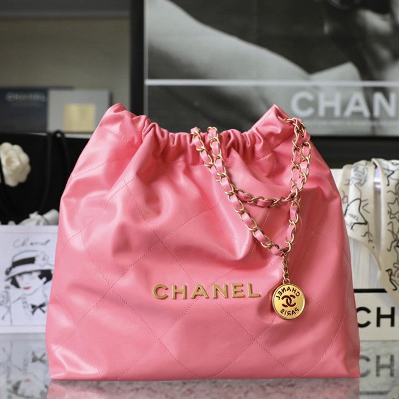 22Bag 珊瑚粉 金字 中號_1