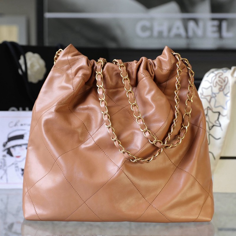 22Bag 小號 焦糖色/金字_6