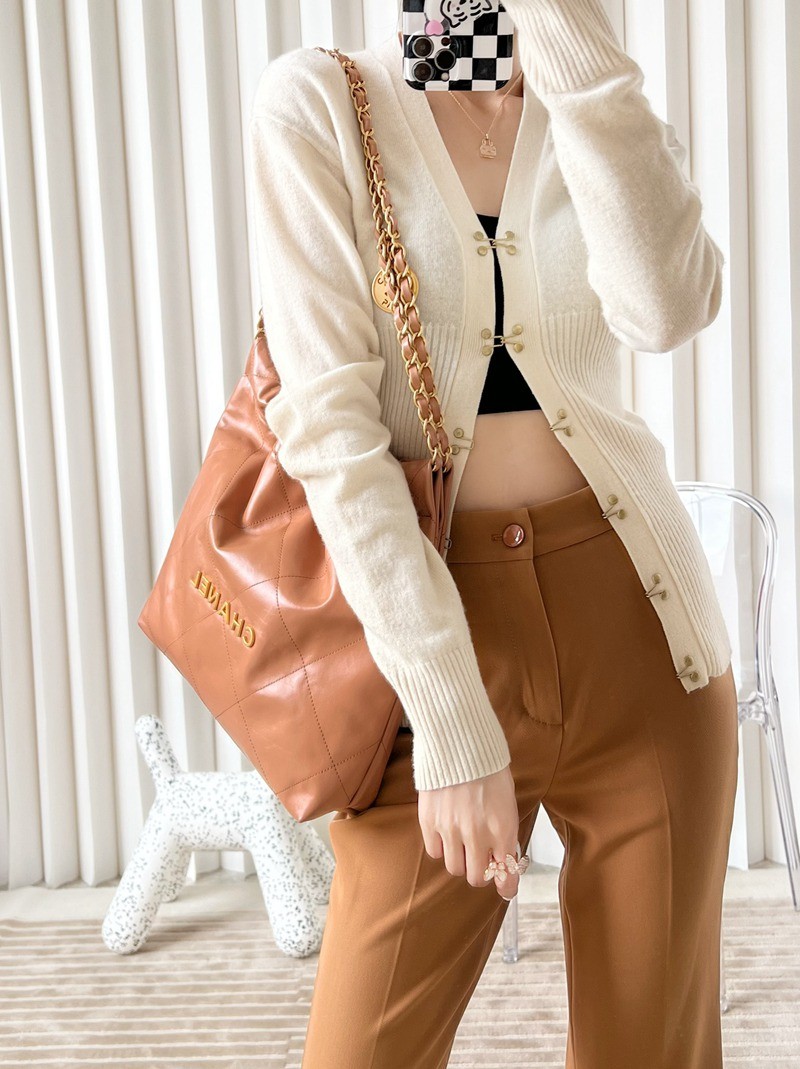 22Bag 小號 焦糖色/金字_9