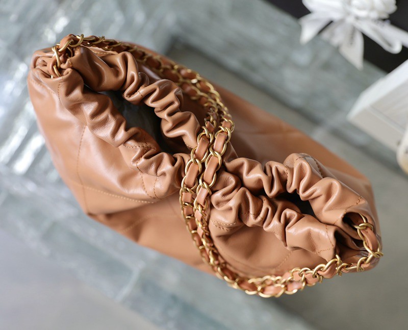 22Bag 焦糖色 金字 中號_4