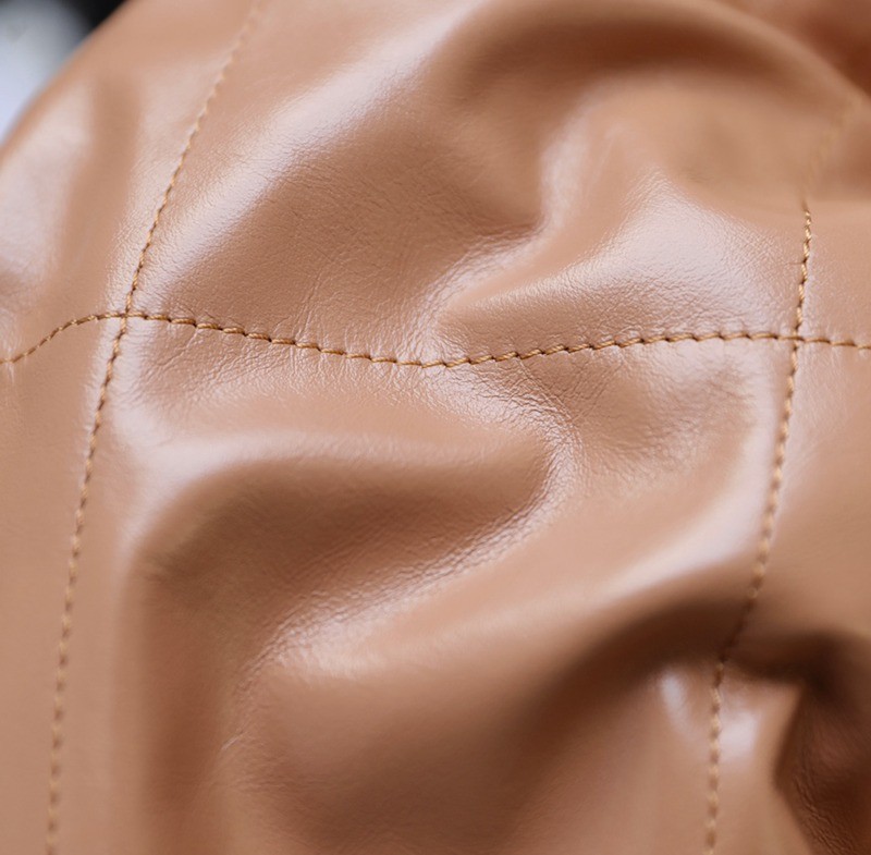 22Bag 焦糖色 金字 中號_2