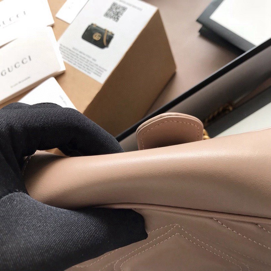 446744 Marmont馬蒙特 經典包粉色 小號_4