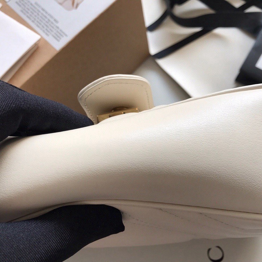 446744 Marmont馬蒙特 經典包 白色小號_5