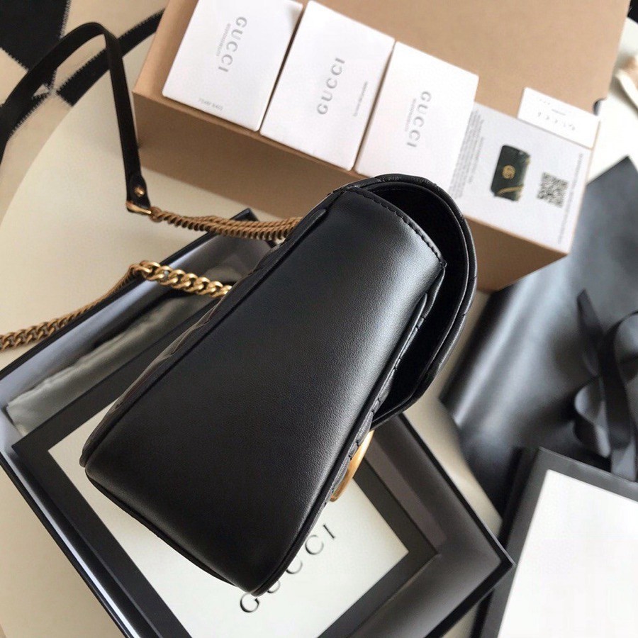 443497 Marmont馬蒙特 經典包黑色大號_4