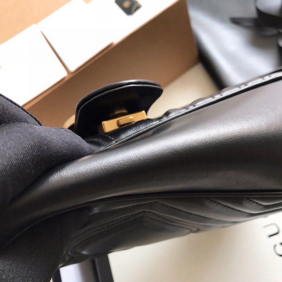 443497 Marmont馬蒙特 經典包黑色大號_5