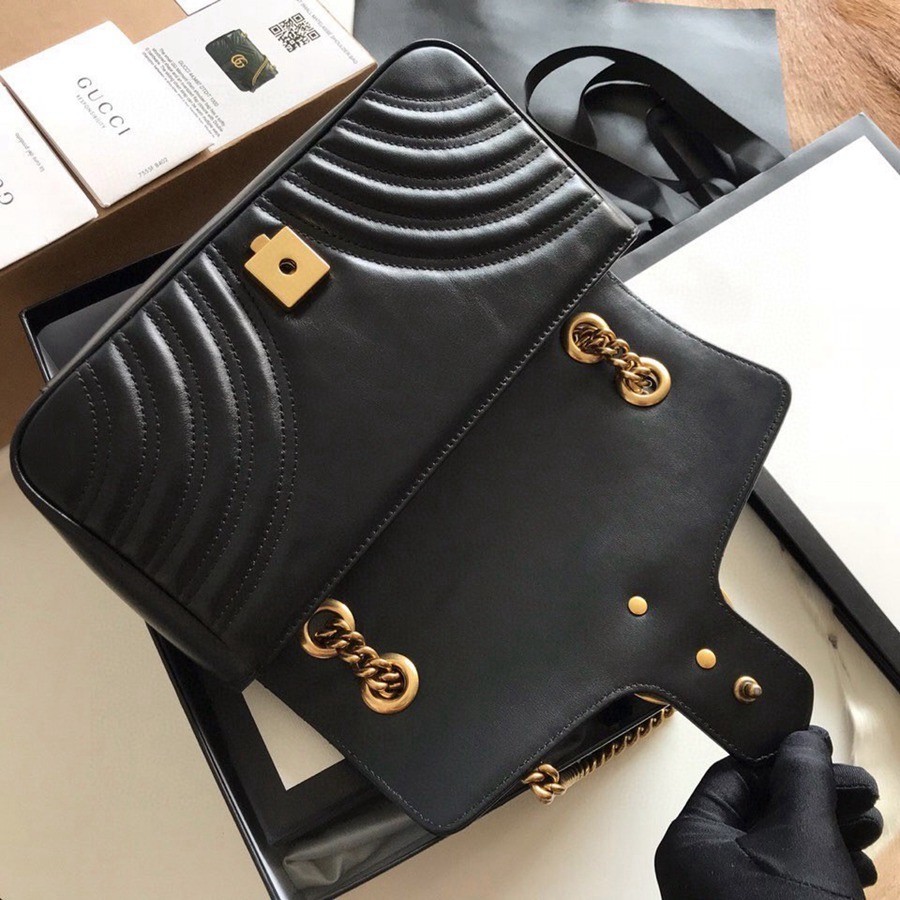 443497 Marmont馬蒙特 經典包黑色大號_7