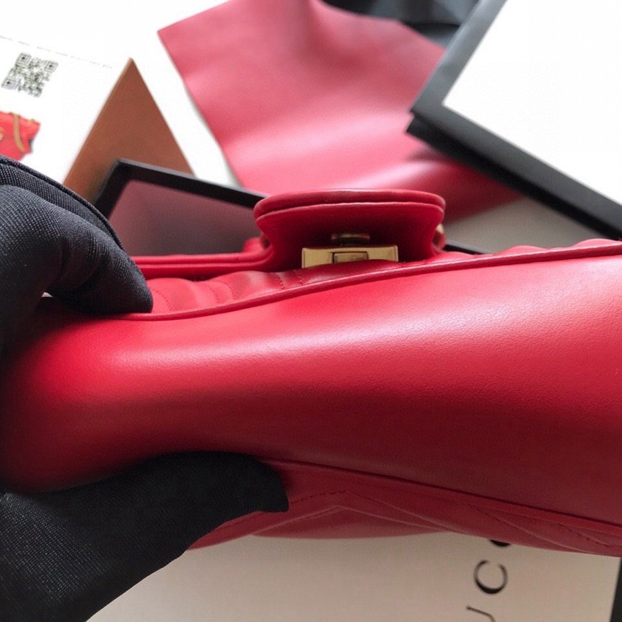 443497 Marmont馬蒙特 經典包紅色大號_5