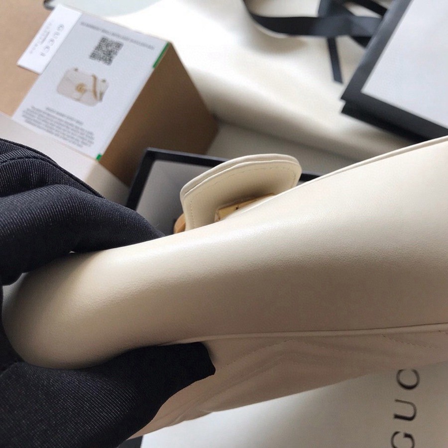 443497 Marmont馬蒙特 經典包白色大號_6