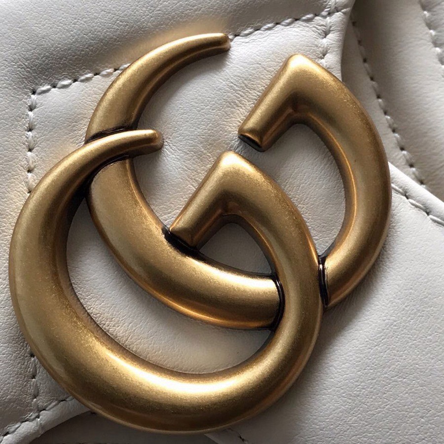 443497 Marmont馬蒙特 經典包白色大號_7