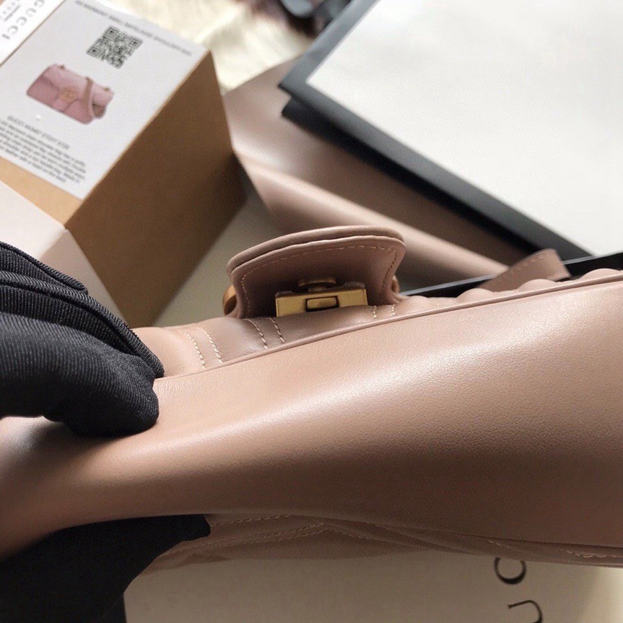 443497 Marmont馬蒙特 經典包粉色大號_5