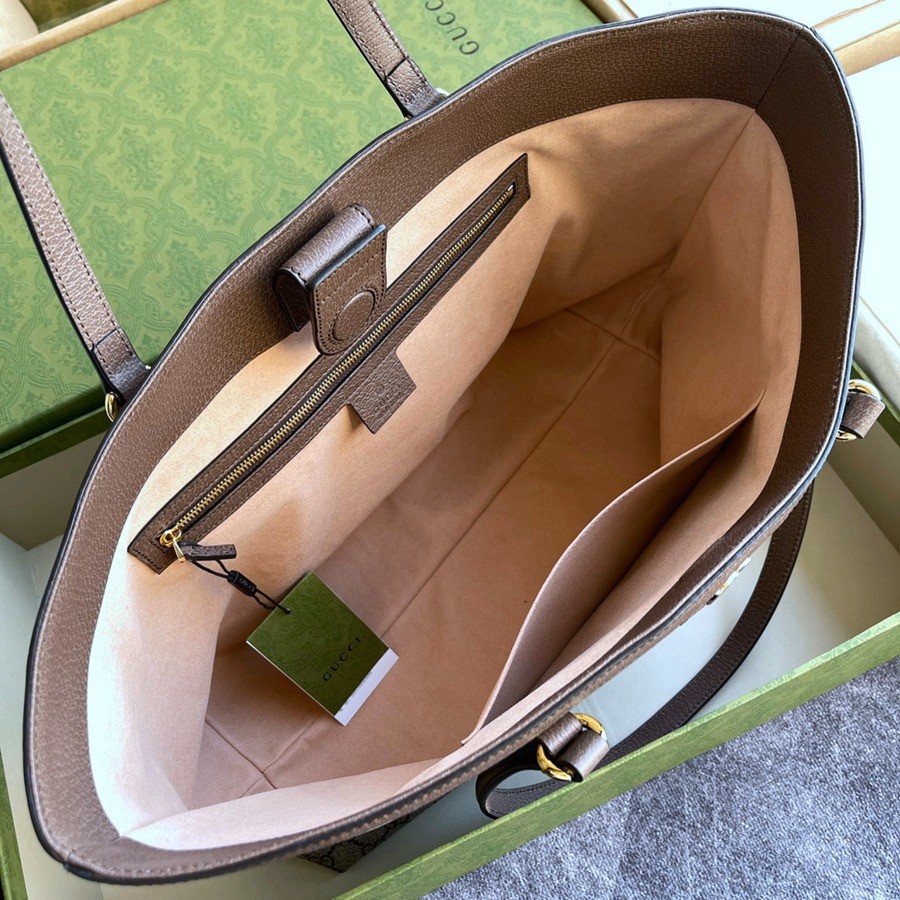 631685 ophidia tote 條紋織帶 中號 購物包_8