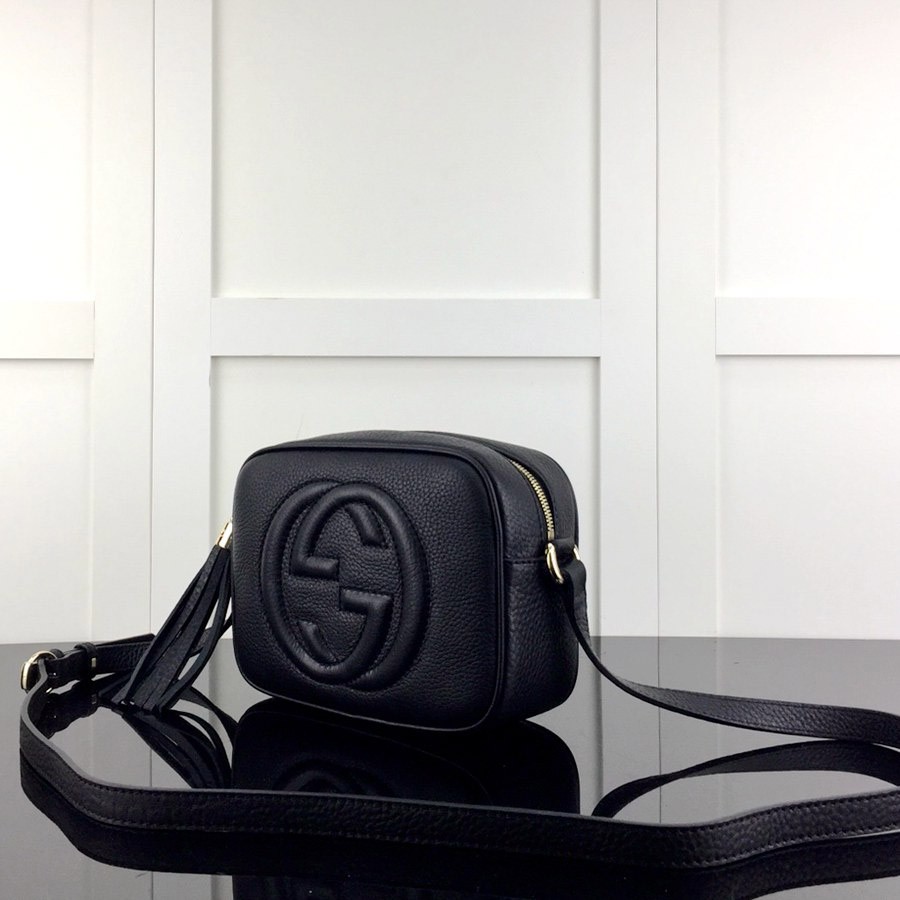 308364 原廠皮黑色斜背包_3