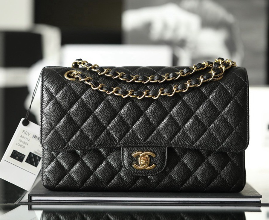 CF25荔枝紋牛皮黑金_1