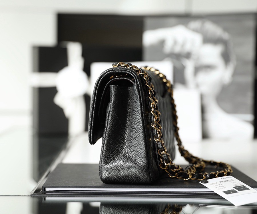 CF25荔枝紋牛皮黑金_3