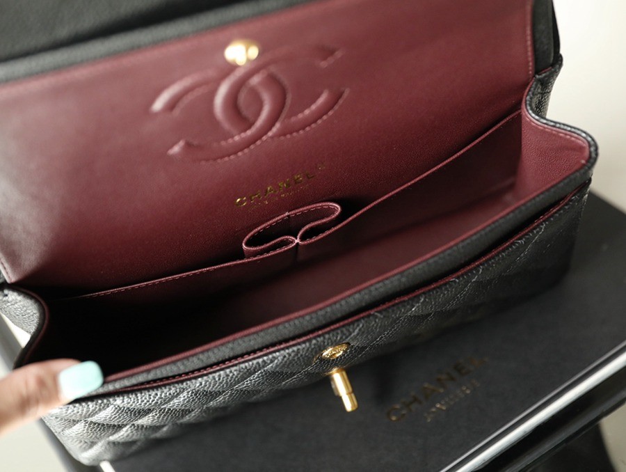 CF25荔枝紋牛皮黑金_5