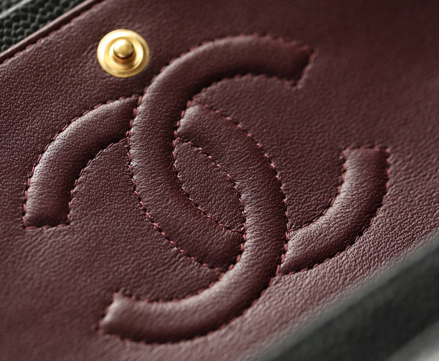 CF25荔枝紋牛皮黑金_4