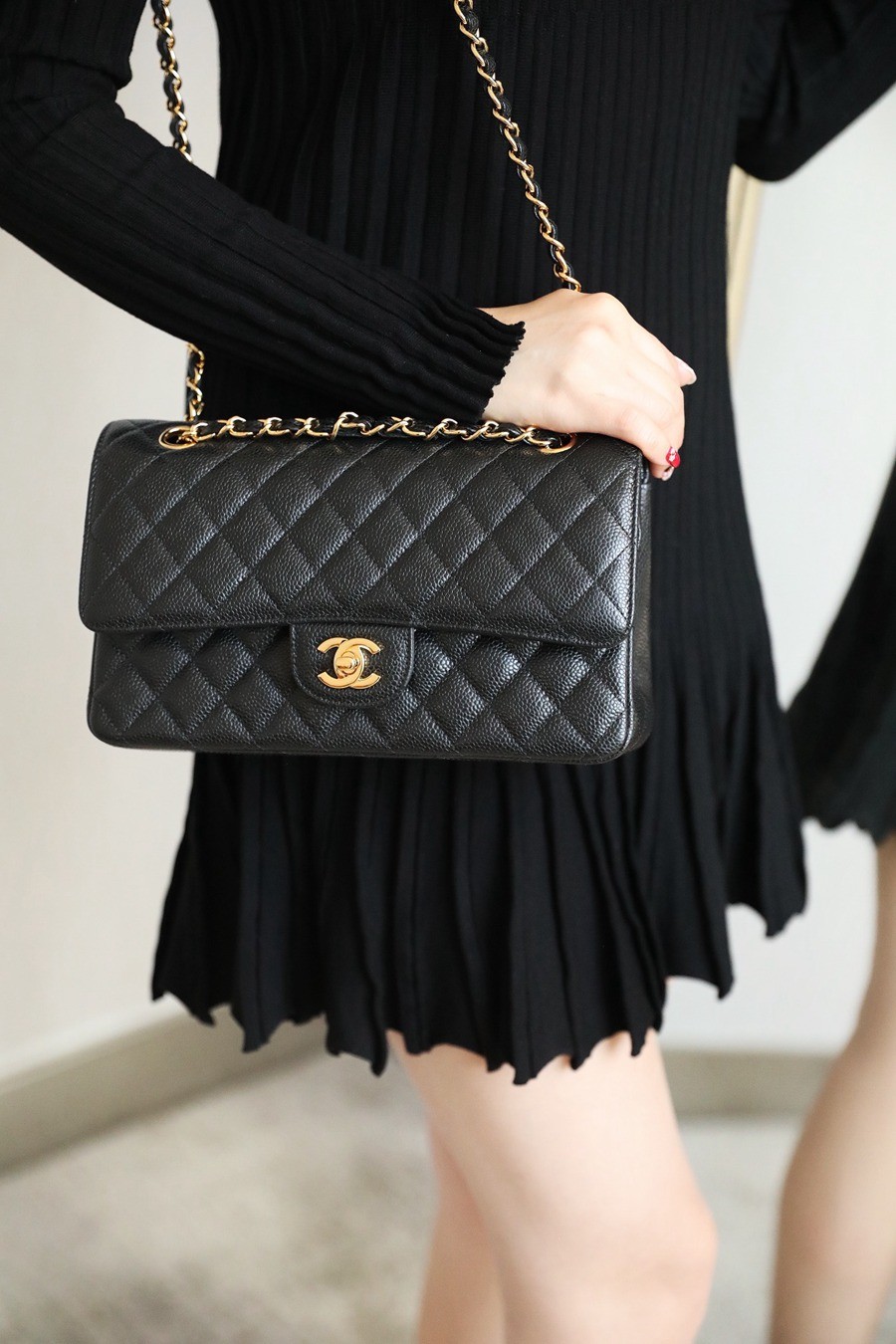 CF25荔枝紋牛皮黑金_12