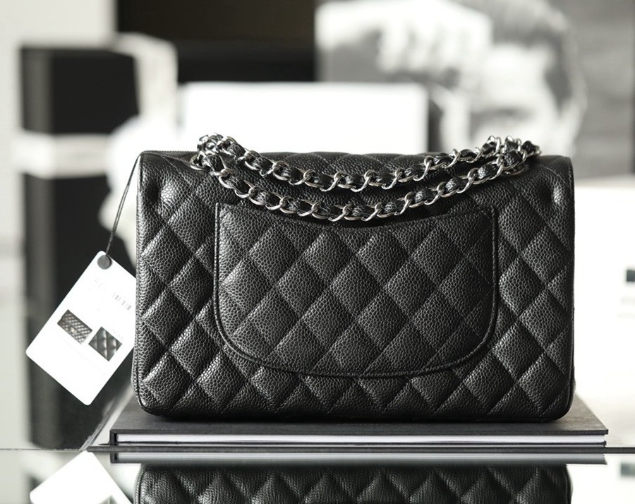 CF25荔枝紋牛皮黑銀_5