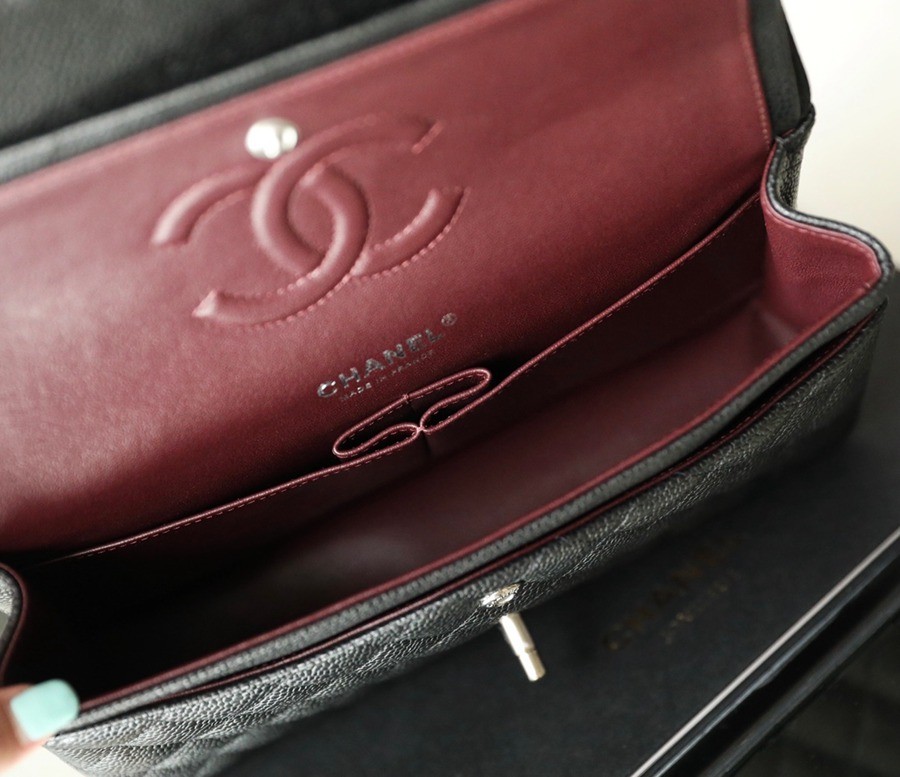 CF25荔枝紋牛皮黑銀_6