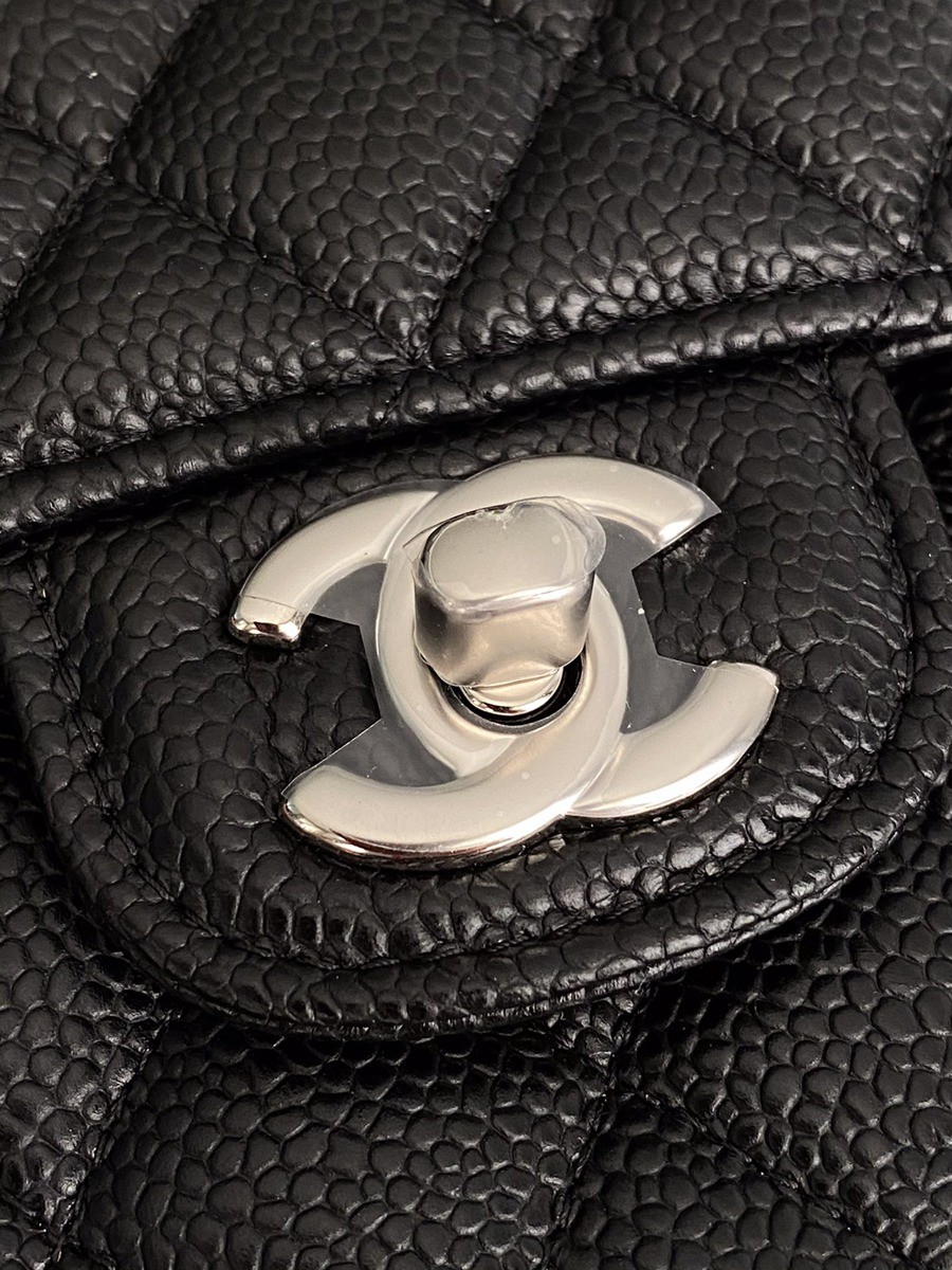 CF25荔枝紋牛皮黑銀_9