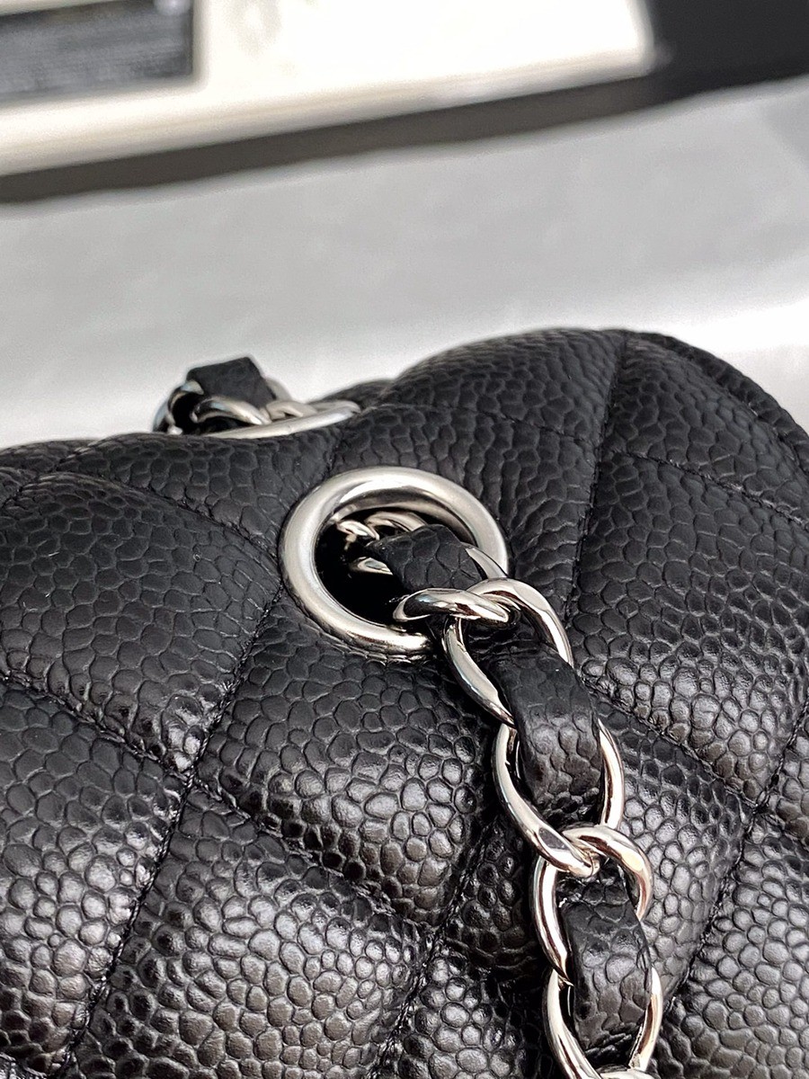 CF25荔枝紋牛皮黑銀_11