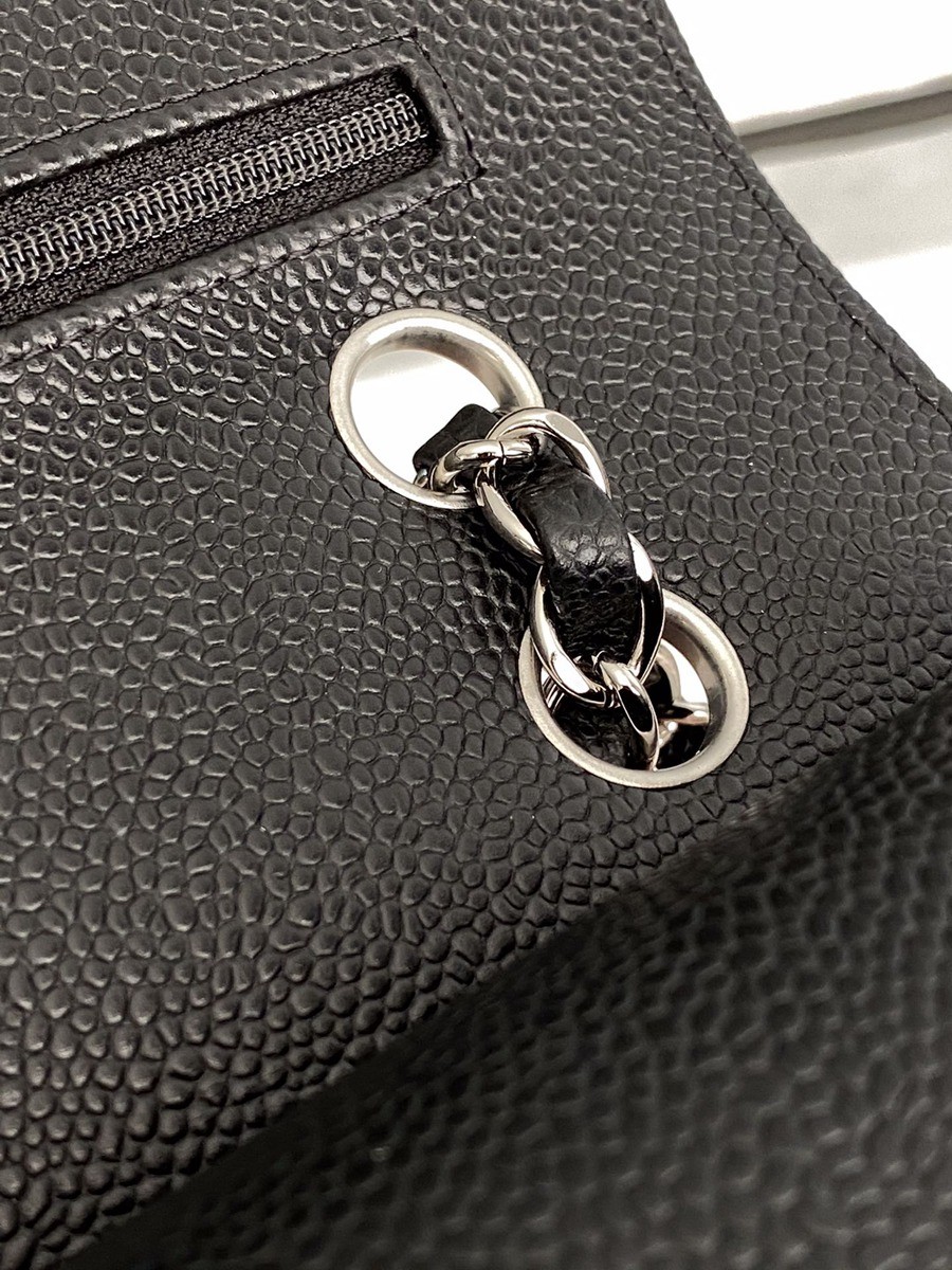 CF25荔枝紋牛皮黑銀_12