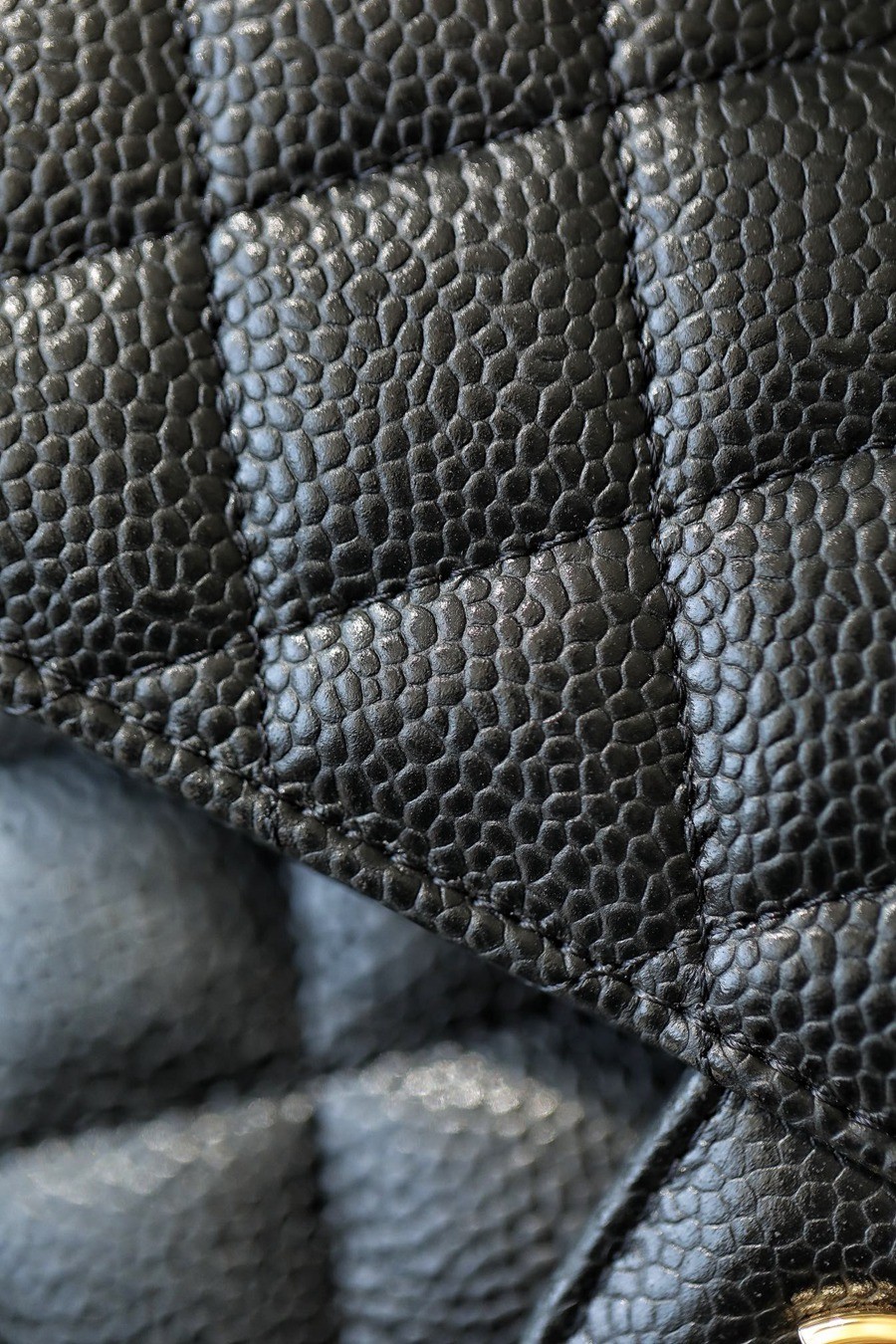 CF23荔枝紋牛皮 黑金_3