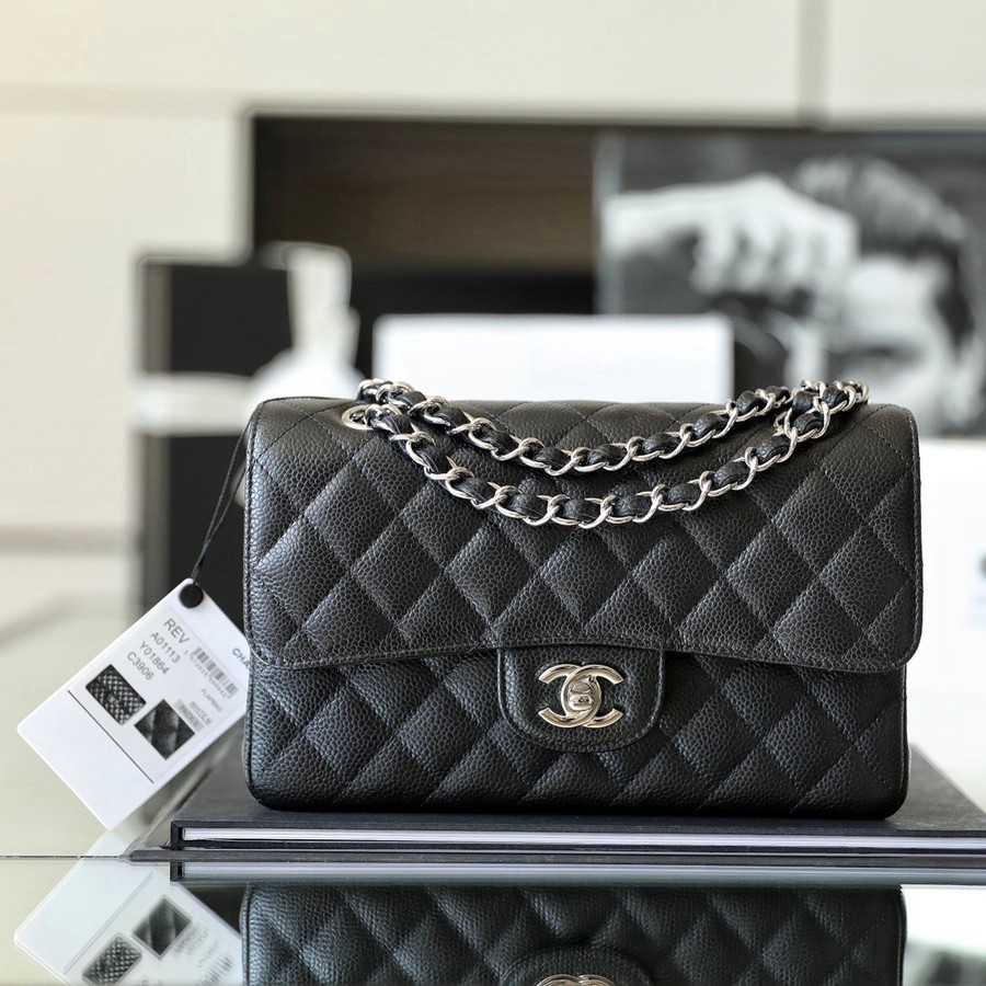 CF23荔枝紋牛皮 黑銀_1