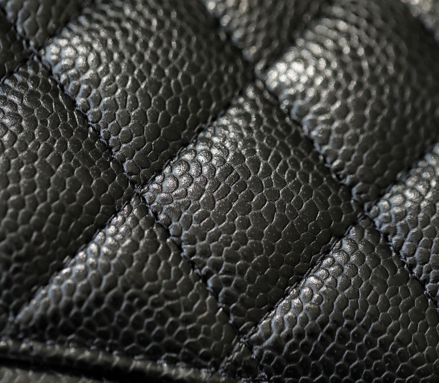 CF23荔枝紋牛皮 黑銀_2