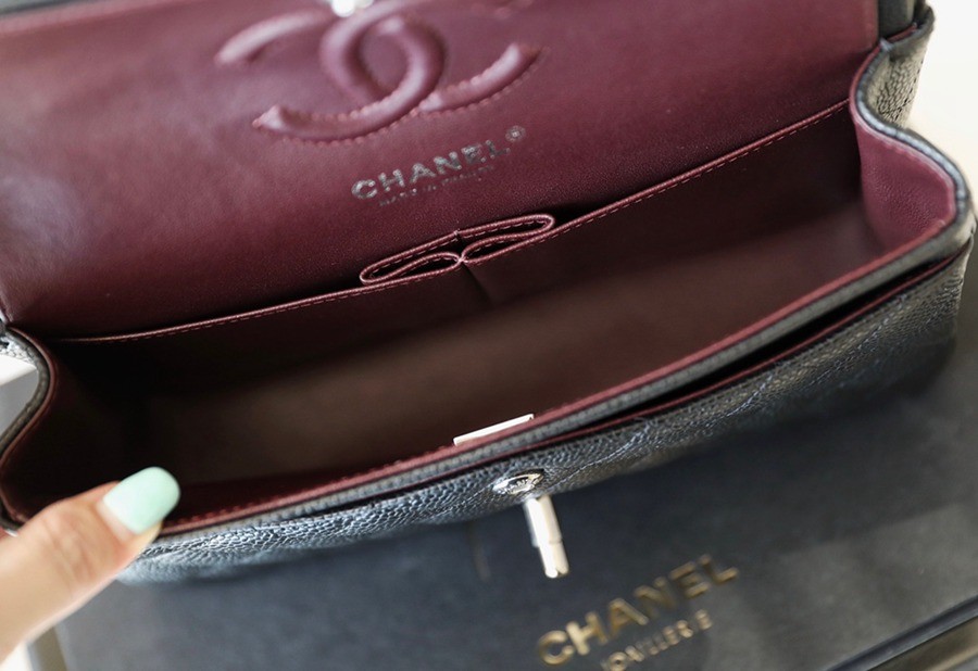 CF23荔枝紋牛皮 黑銀_7