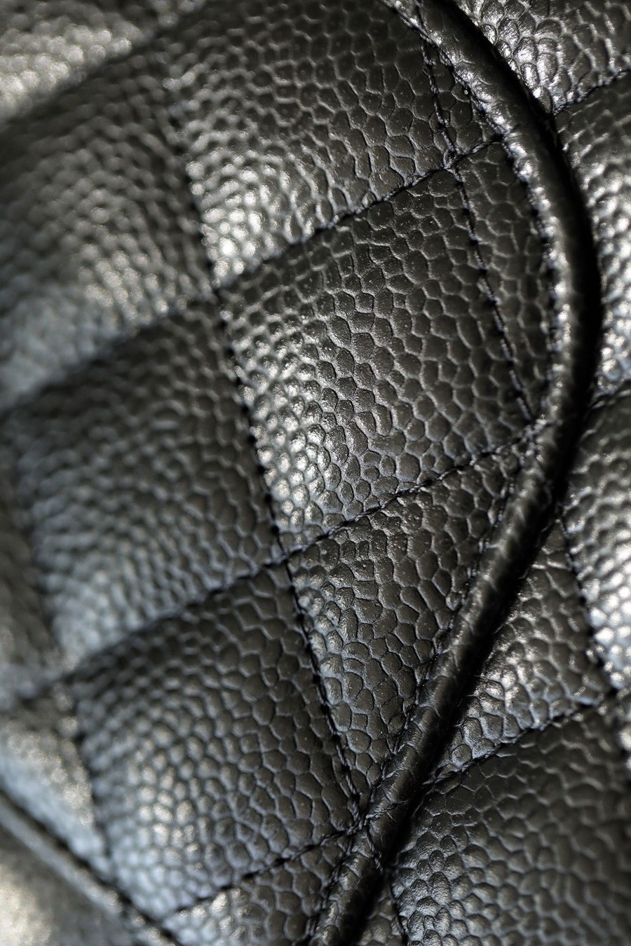 CF23荔枝紋牛皮 黑銀_5