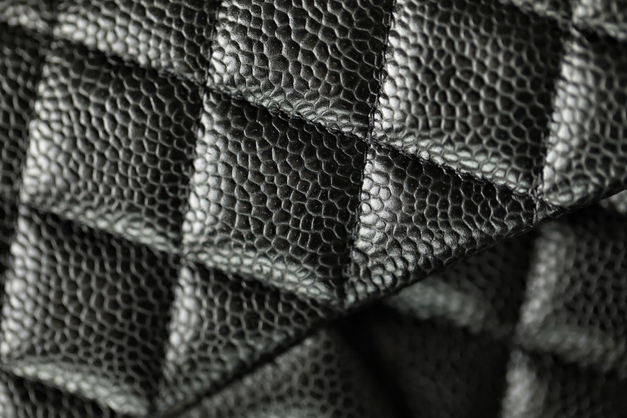 CF Mini 經典款 荔枝紋牛皮 黑銀_2