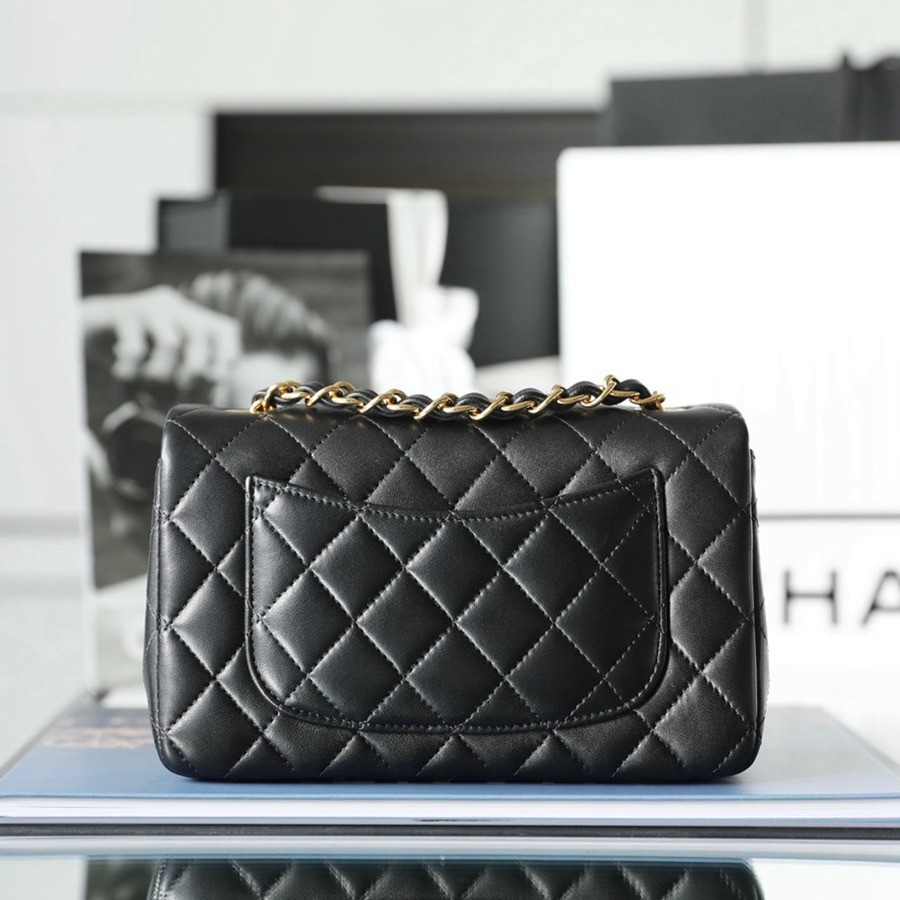 CF Mini 經典款 小羊皮 黑金_2