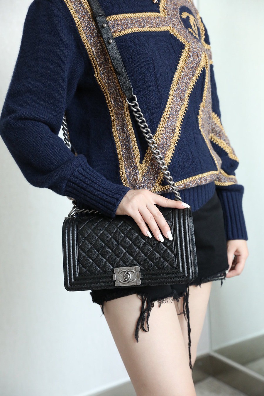 Leboy 荔枝紋牛皮 25 銀扣_11