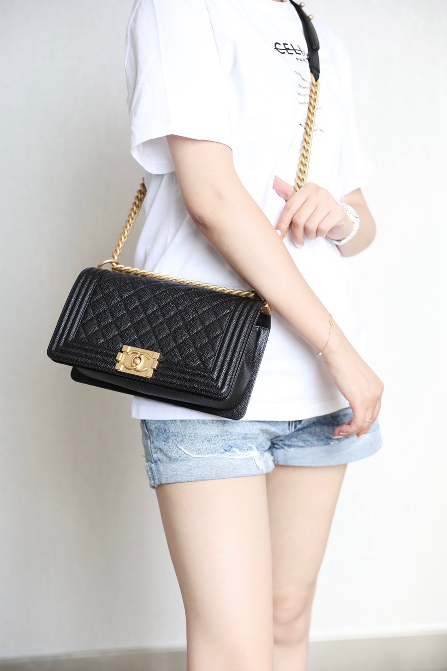 Leboy 荔枝紋牛皮 25 金扣_8