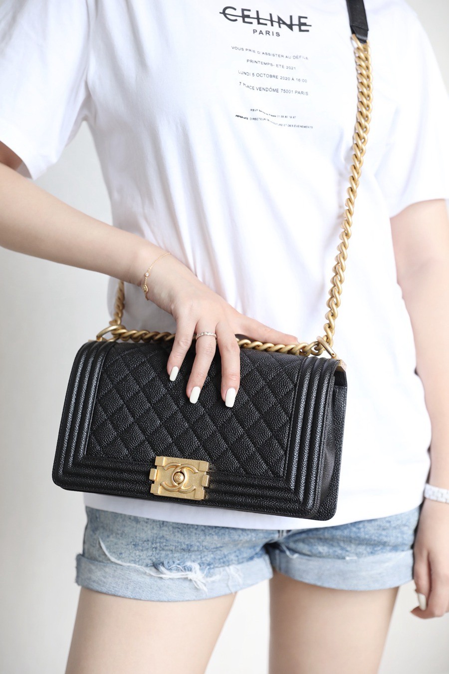 Leboy 荔枝紋牛皮 25 金扣_9