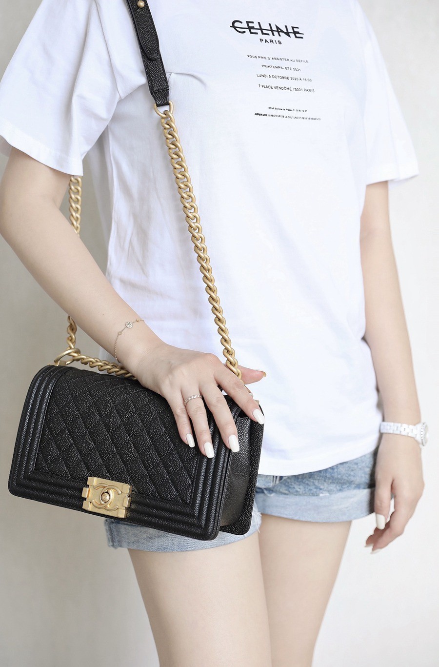 Leboy 荔枝紋牛皮 25 金扣_12