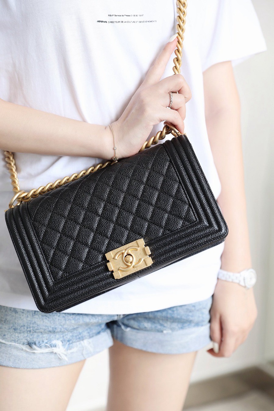 Leboy 荔枝紋牛皮 25 金扣_14