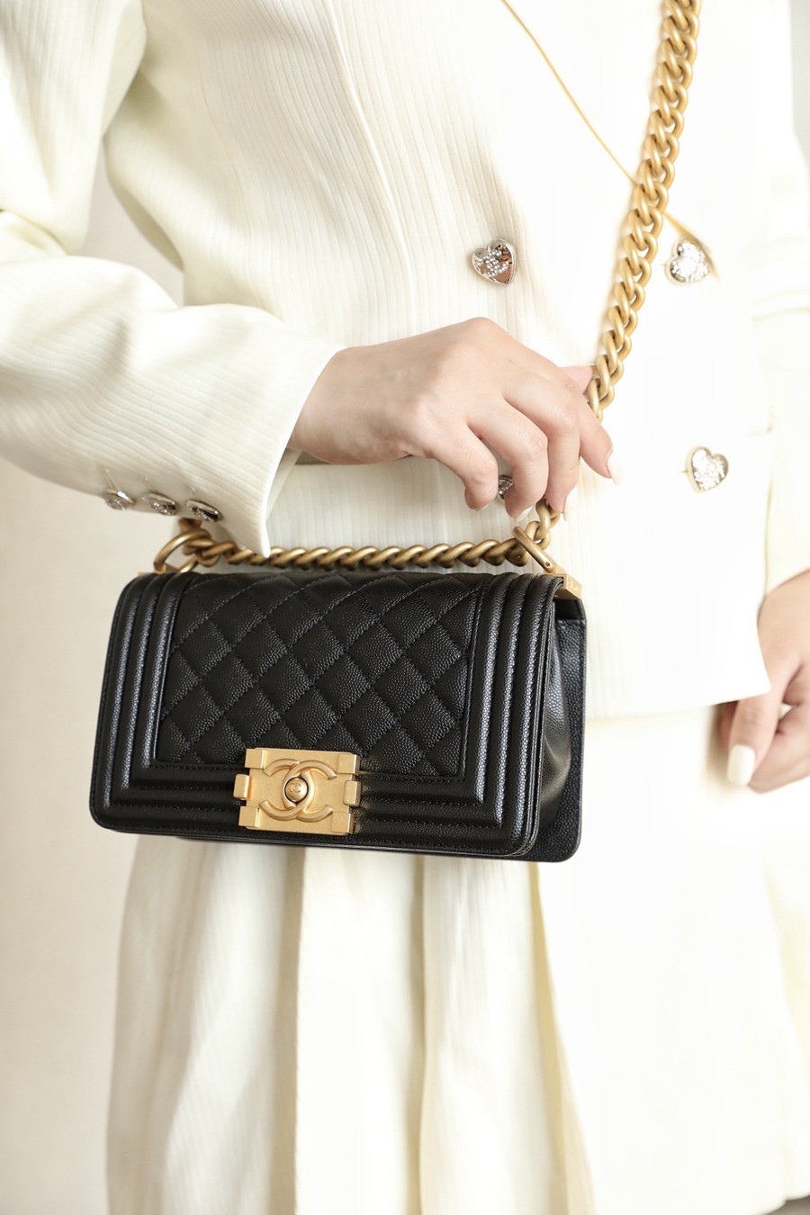 Leboy 荔枝紋牛皮 20 金扣_9