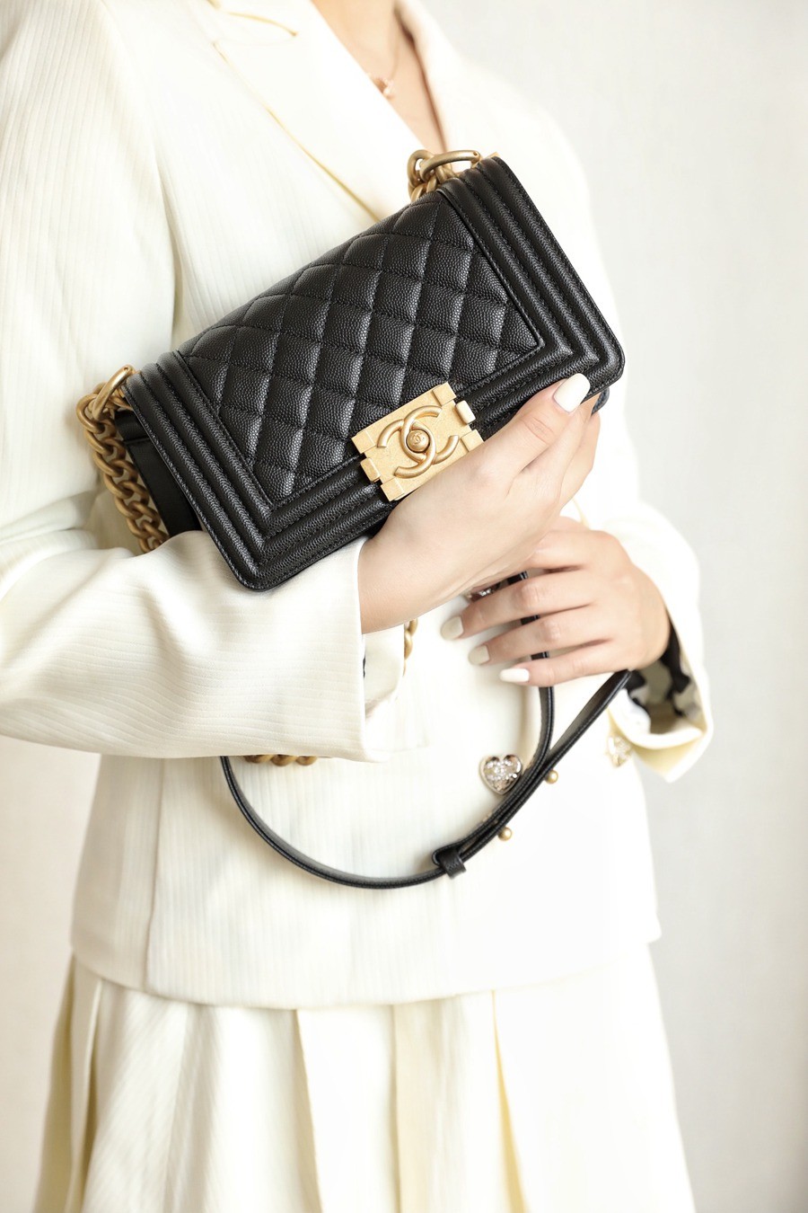 Leboy 荔枝紋牛皮 20 金扣_11