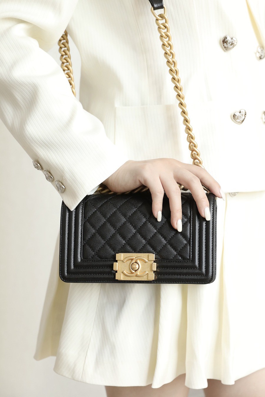 Leboy 荔枝紋牛皮 20 金扣_12