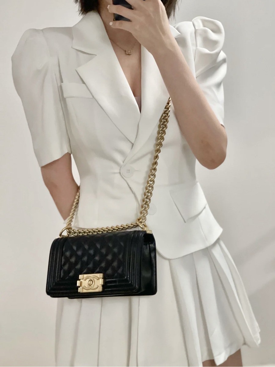 Leboy 荔枝紋牛皮 20 金扣_13