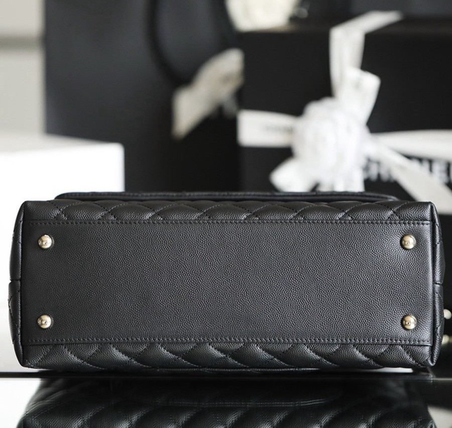 Coco Handle 荔枝紋牛皮29CM 淡金扣_6