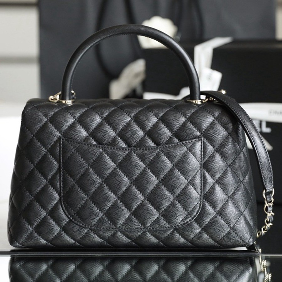 Coco Handle 荔枝紋牛皮29CM 淡金扣_2