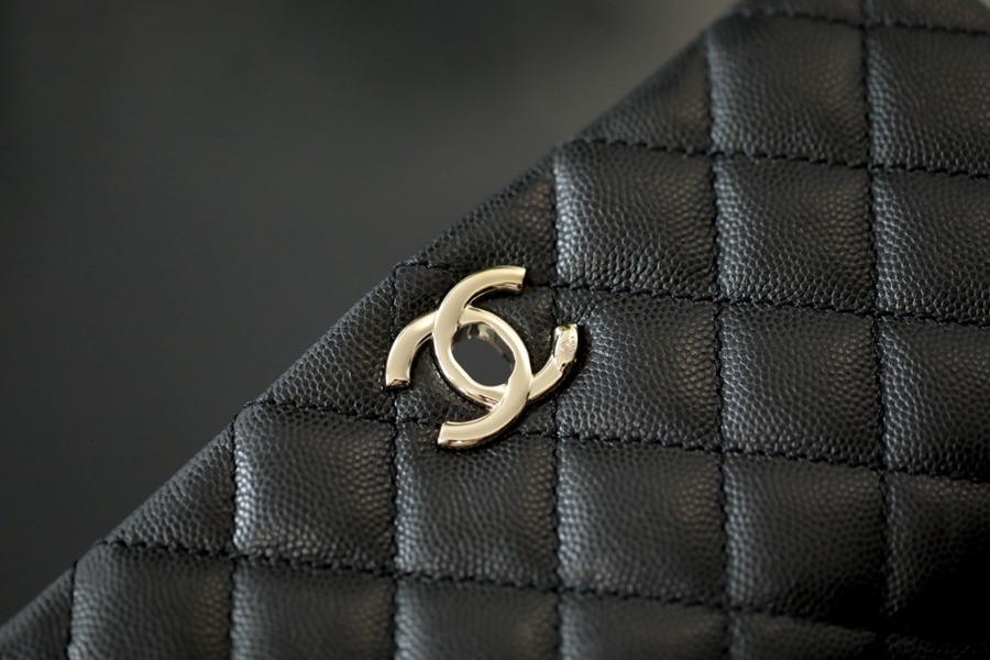 Coco Handle 荔枝紋牛皮24CM 淡金扣_5