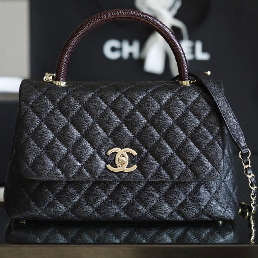 Coco Handle 蜥蜴紋手柄29CM 黑色_1