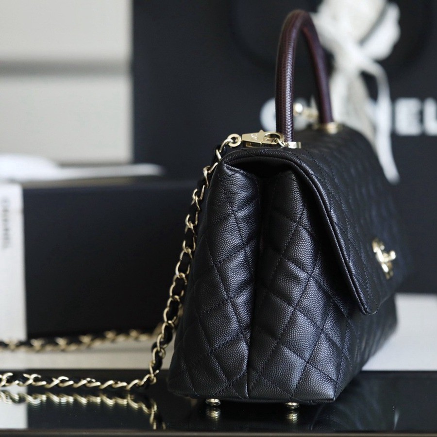 Coco Handle 蜥蜴紋手柄29CM 黑色_4