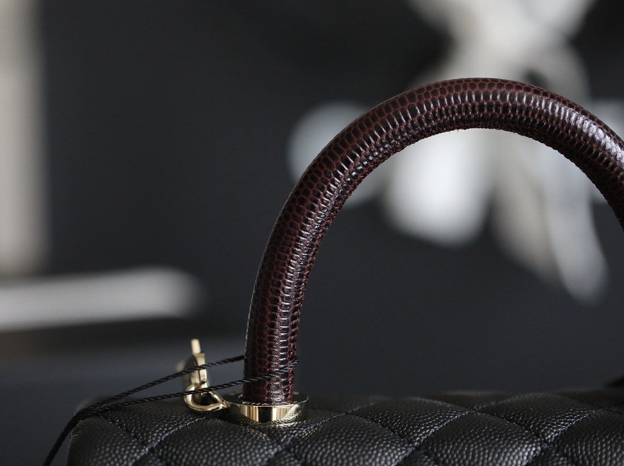 Coco Handle 蜥蜴紋手柄24CM 黑色_2