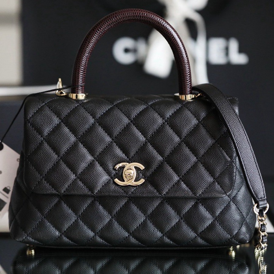 Coco Handle 蜥蜴紋手柄24CM 黑色_1