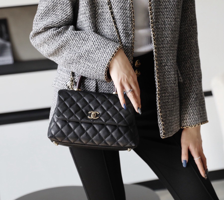 Coco Handle 蜥蜴紋手柄24CM 黑色_7